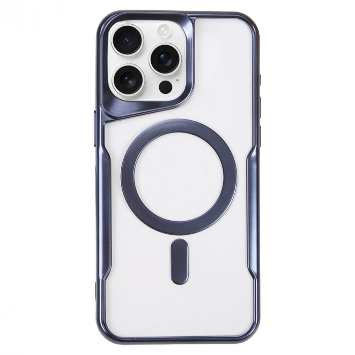 HERŞEYTREND Apple İphone 16 Pro Max Kılıf Boyi Magsafe Silikon Kapak - Lacivert