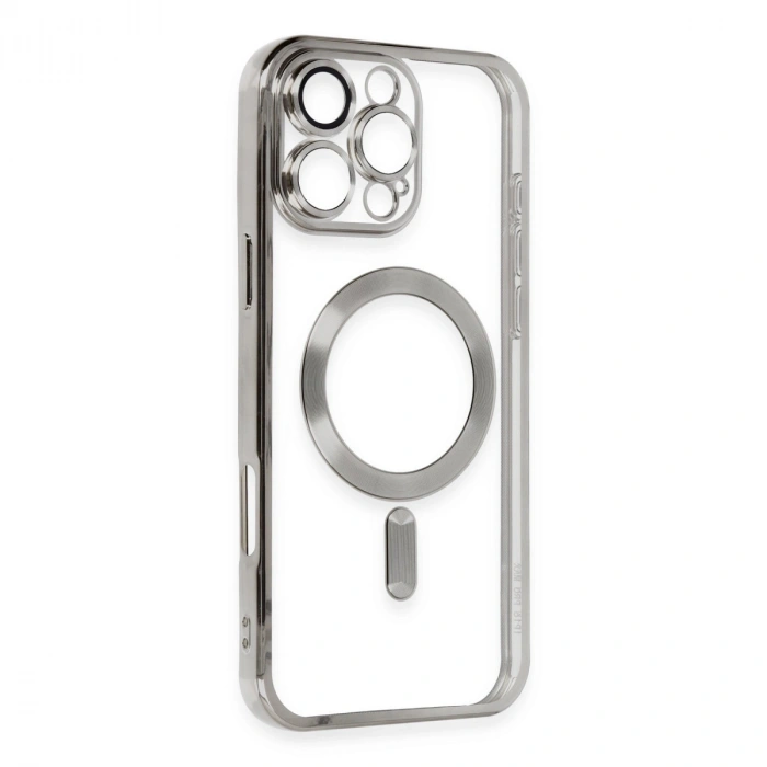 HERŞEYTREND Apple İphone 16 Pro Max Kılıf Kross Magneticsafe Kapak - Titan Gri