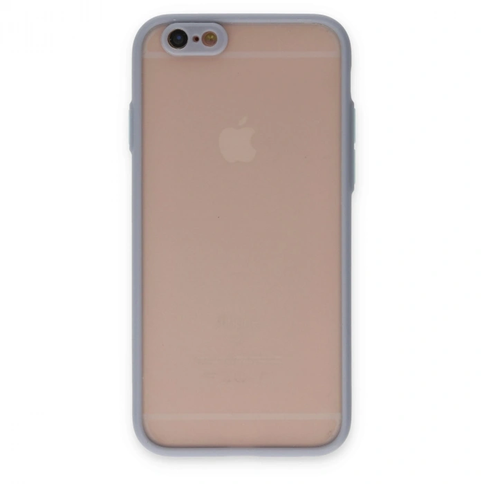 HERŞEYTREND Apple İphone 6 Kılıf Montreal Silikon Kapak - Gri