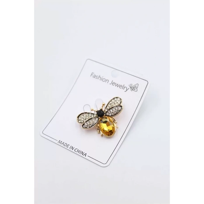 HERŞEYTREND Arı Broş - Sarı