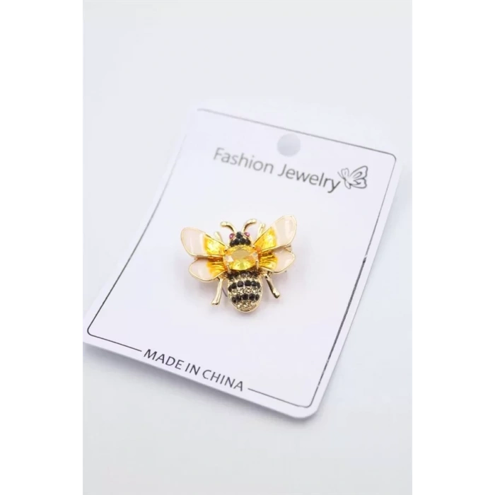 HERŞEYTREND Arı Broş - Sarı