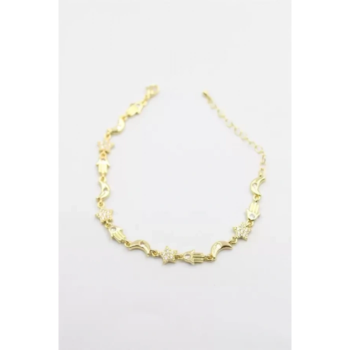 HERŞEYTREND Ay Yıldız Bileklik - Altın