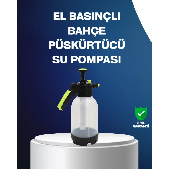 HERŞEYTREND Ayarlanabilir Nozullu Basınçlı Köpük Pompası Araba Yıkama 2L Kapasiteli