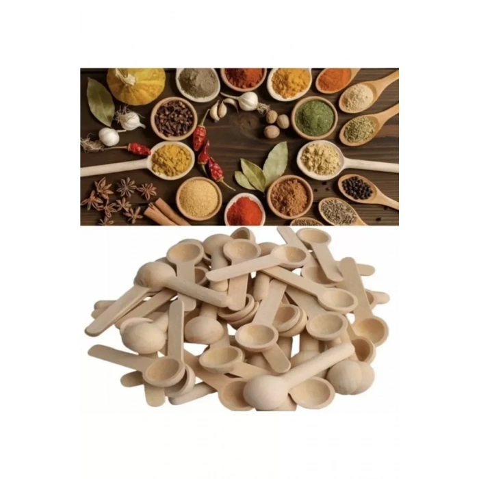 HERŞEYTREND Bambu Baharat ve Reçel Kaşığı 6 Adet