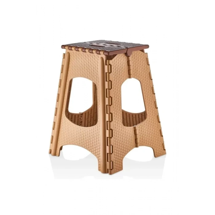 HERŞEYTREND Büyük Katlanır Tabure Naturel Royaleks-MRD979