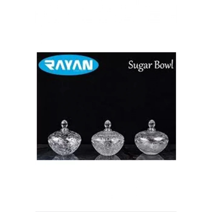 HERŞEYTREND Cam Şekerlik Sugar Bowl Royaleks-G-504BC