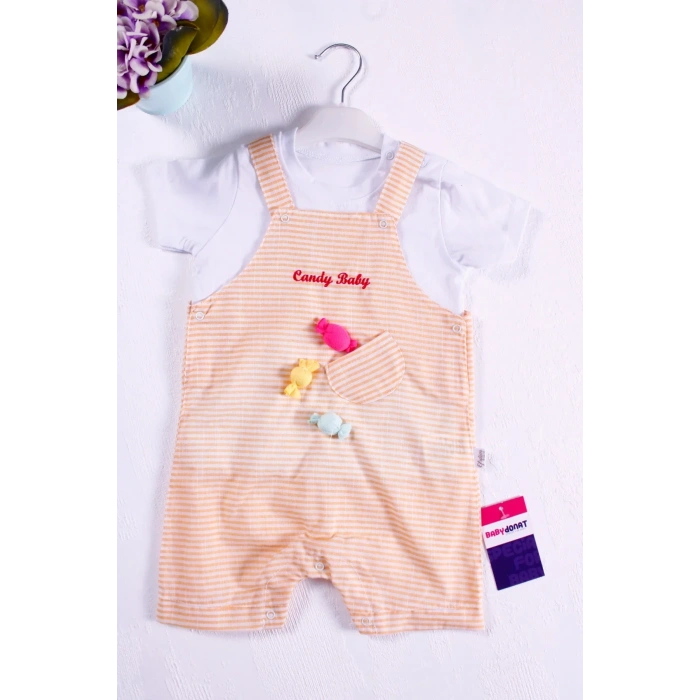 HERŞEYTREND Candy Figürlü Badili Kız Bebek Tulumu