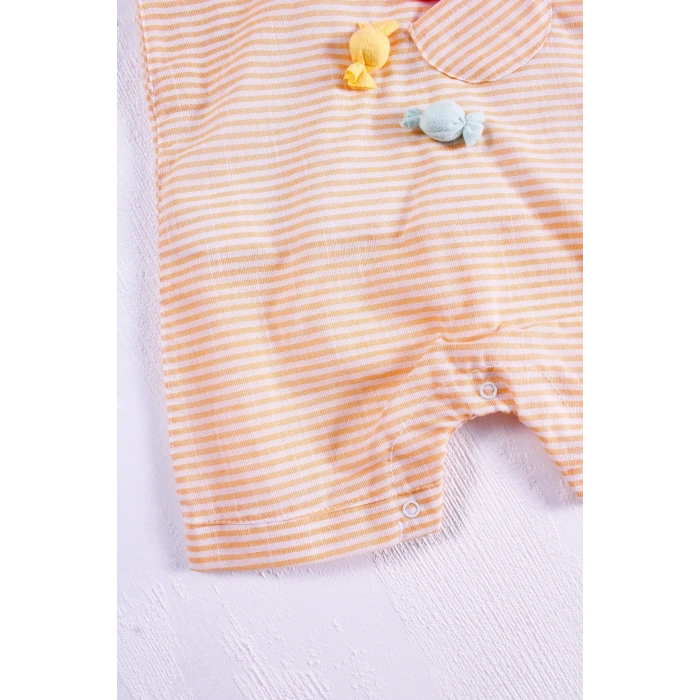 HERŞEYTREND Candy Figürlü Badili Kız Bebek Tulumu