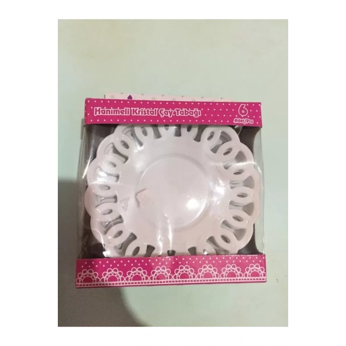 HERŞEYTREND Çay Tabağı Kırılmaz 6 Adet Royaleks-TM739