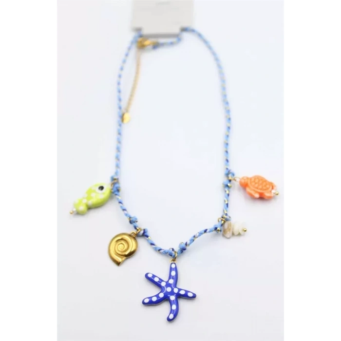 HERŞEYTREND Charm Deniz Kolye - Mavi