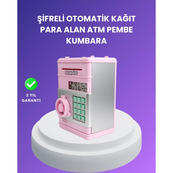 HERŞEYTREND Çocuklar İçin Eğitici Elektronik Şifreli Kumbara