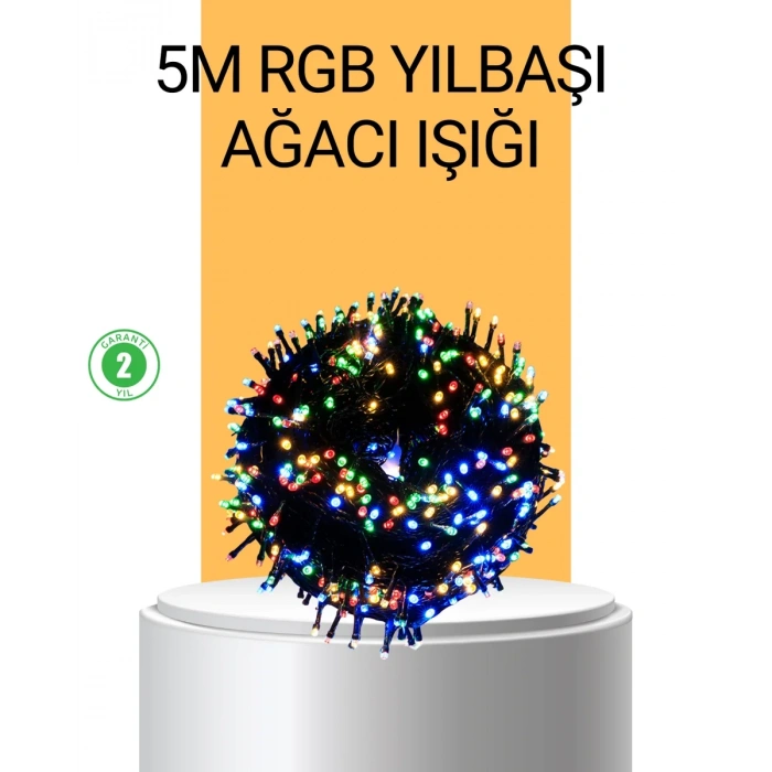 HERŞEYTREND Dekoratif LED Çelenk Işık 8 Farklı Aydınlatma Modu
