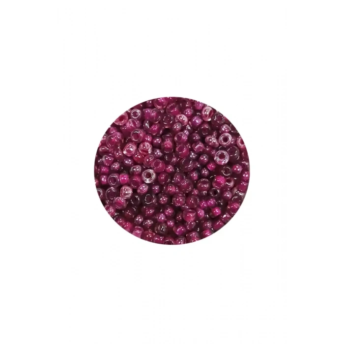 HERŞEYTREND Dökme Cam Kum Boncuk (11/0) 2 mm - 20 Gram -  Mor - BNC005