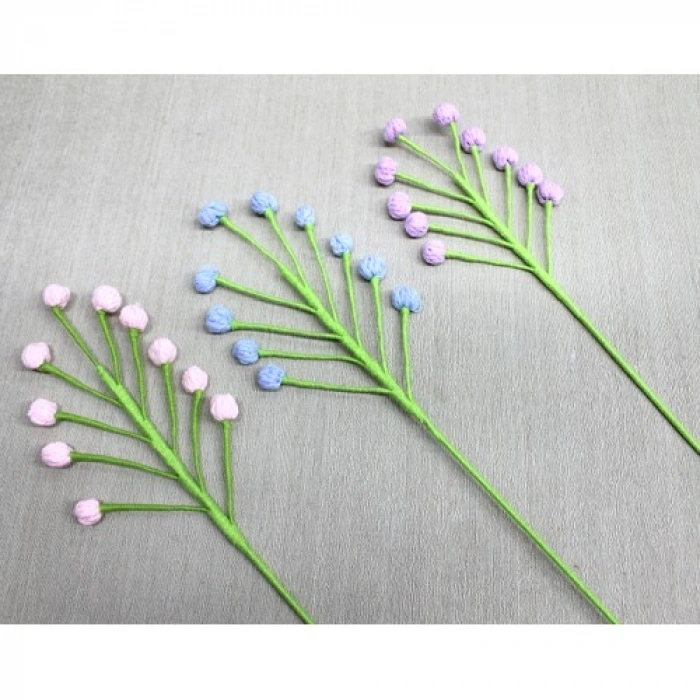 HERŞEYTREND El Örgüsü Dekoratif Tomurcuk Çiçeği