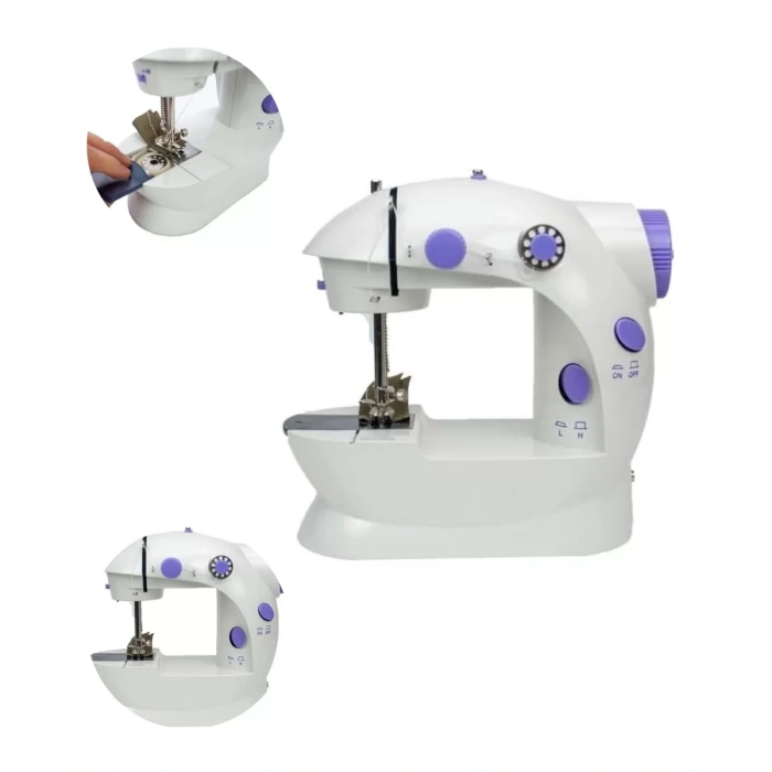 HERŞEYTREND Ev Tipi Mini Dikiş Makinesi Ayarlanabilir Hız ve Işıklı