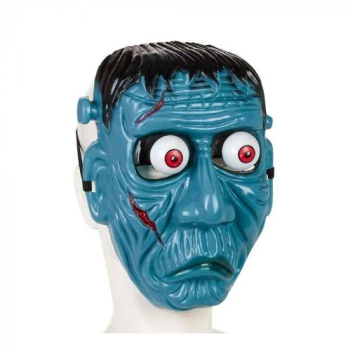 HERŞEYTREND Frankenstein Temalı Sallanan Oynar Gözlü Maske