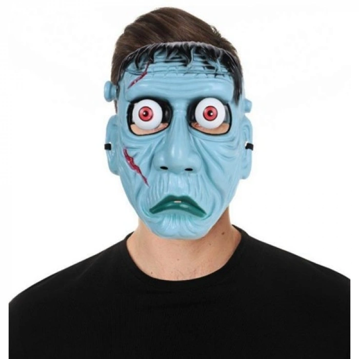 HERŞEYTREND Frankenstein Temalı Sallanan Oynar Gözlü Maske