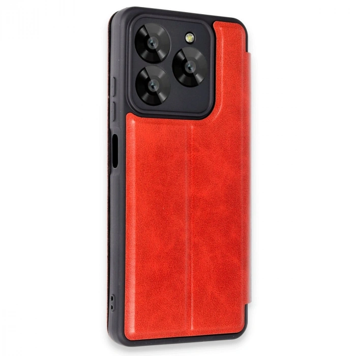HERŞEYTREND General Mobile Era 30 Kılıf Flip Cover - Kırmızı
