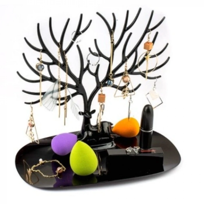 HERŞEYTREND Geyik Tasarımlı Takı Standı Siyah