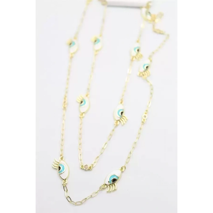 HERŞEYTREND Göz Vip Kolye - Altın