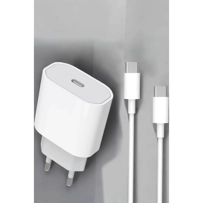 HERŞEYTREND Güç Adaptörü ve Kablosu Şarj Aleti 15/15 Pro Max Uyumlu Hızlı Şarj