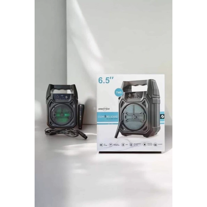 HERŞEYTREND Güçlü ve Şarj Edilebilir Bluetooth Hoparlör 6.5 İnç