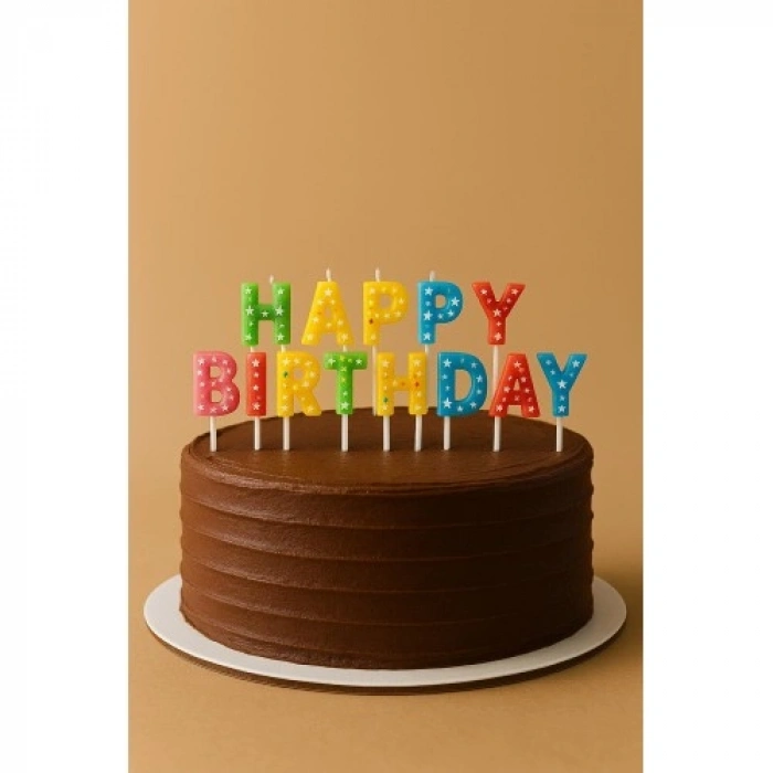 HERŞEYTREND Happy Birthday Renkli Mum