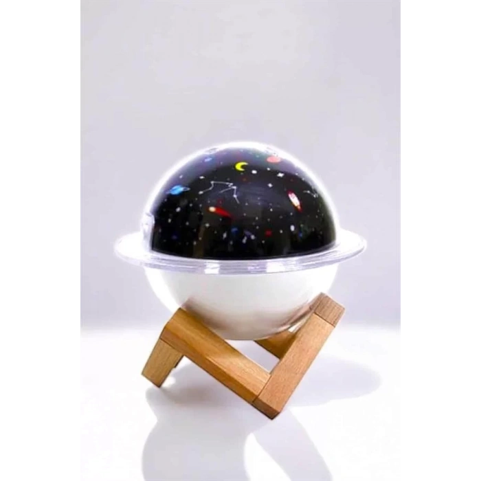 HERŞEYTREND Hava Nemlendirici Masa ve Gece Lambası USB Projeksiyon Aromaterapi