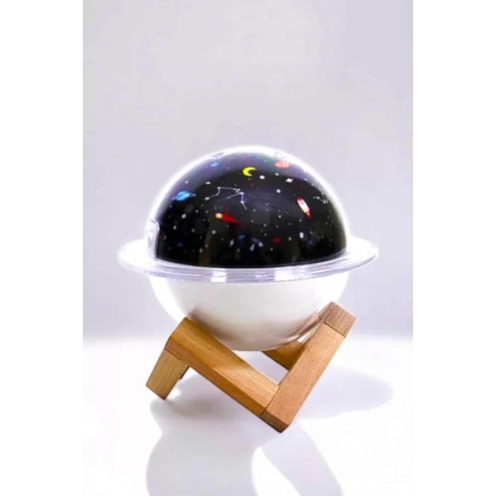 HERŞEYTREND Hava Nemlendirici Masa ve Gece Lambası USB Projeksiyon Aromaterapi