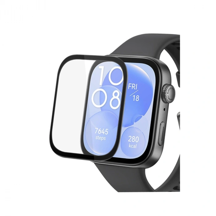 HERŞEYTREND Huawei Watch Fit 3 Polymer Nano Ekran Koruyucu - Şeffaf