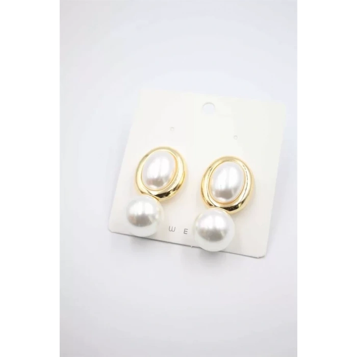 HERŞEYTREND İncili Küpe - Altın