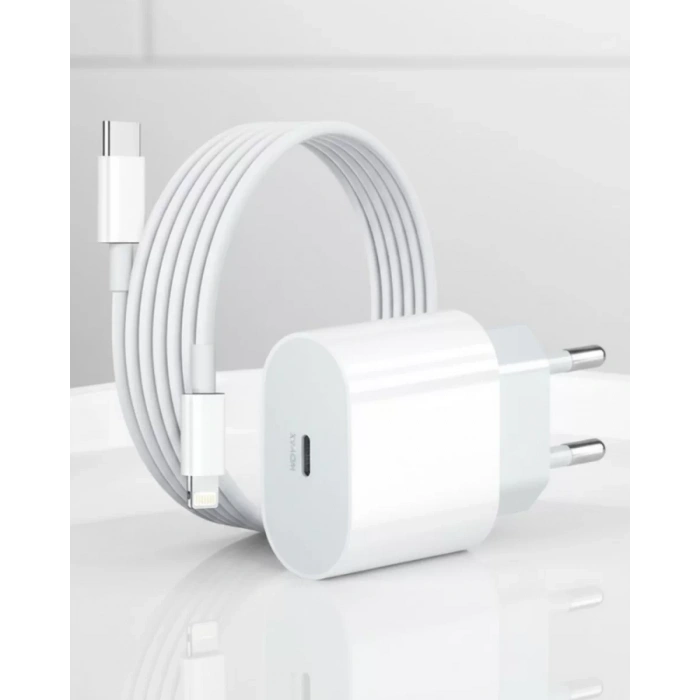 HERŞEYTREND iPhone 12 11 XR XS X 8 Plus 7 20W PD Lightning Hızlı Şarj Adaptörü