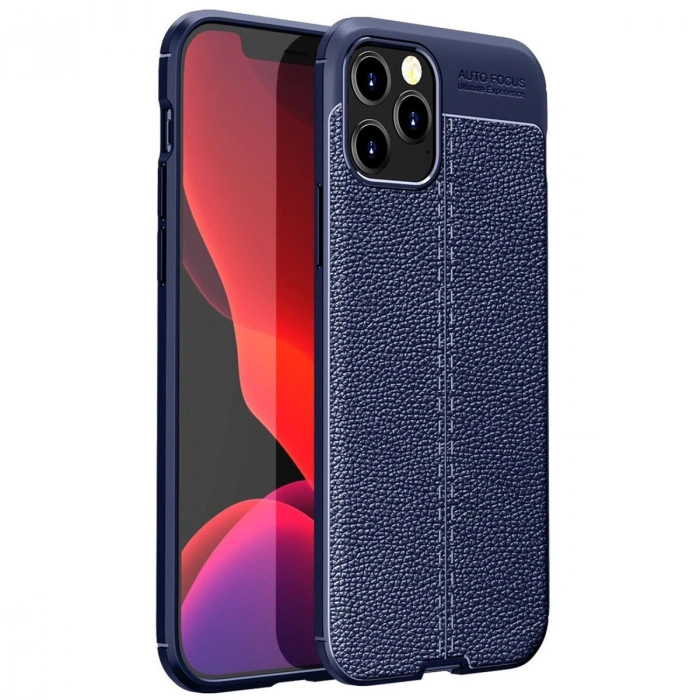 HERŞEYTREND İphone 12 Pro Kılıf Auto Focus Kapak - Lacivert