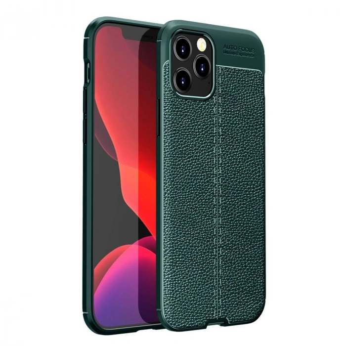 HERŞEYTREND İphone 12 Pro Max Kılıf Auto Focus Kapak - Yeşil