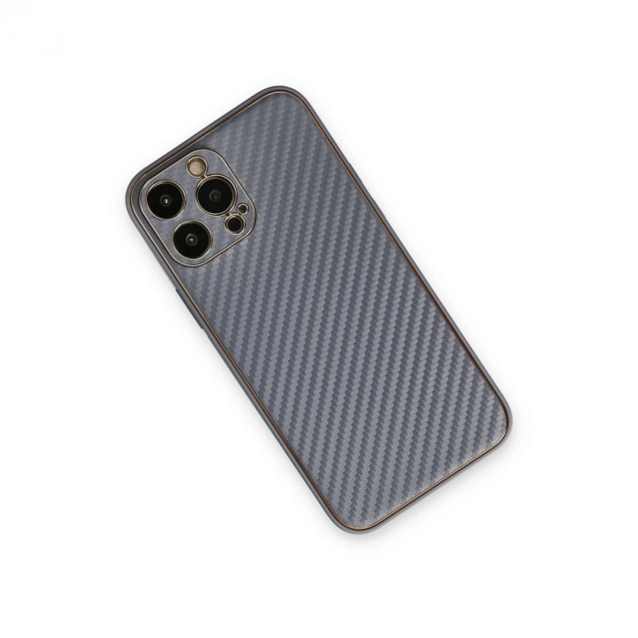 HERŞEYTREND İphone 13 Pro Kılıf Coco Karbon Silikon - Gri