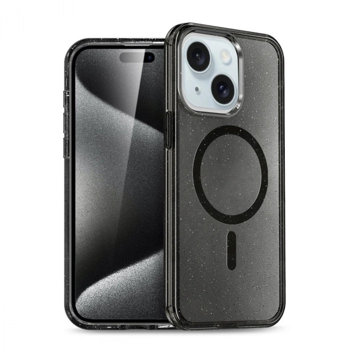 HERŞEYTREND İphone 15 Plus Kılıf  Magsafe Kapak - Siyah