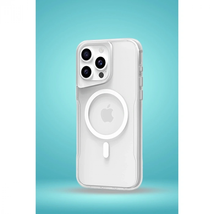 HERŞEYTREND İphone 15 Pro Max Kılıf Pc Poso Magsafe Kapak - Şeffaf