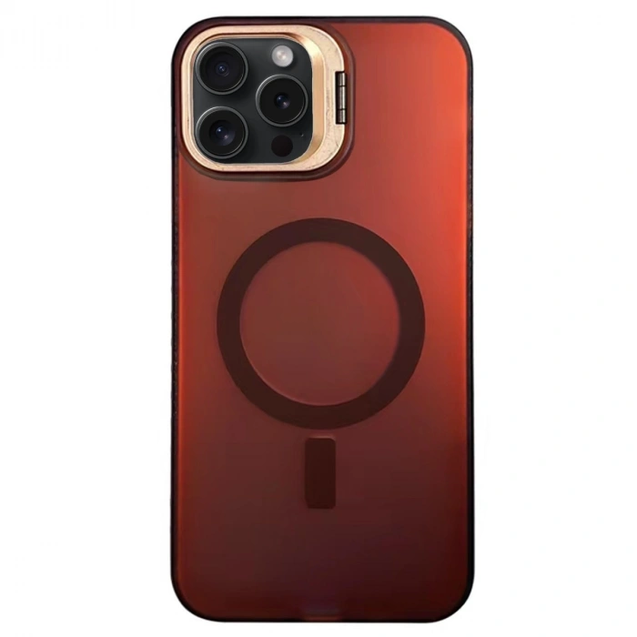 HERŞEYTREND İphone 15 Pro Primera Magsafe Standlı Kapak - Bordo