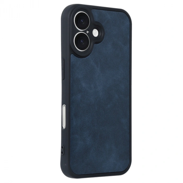 HERŞEYTREND İphone 16 Kılıf Aras Deri Kapak - Lacivert