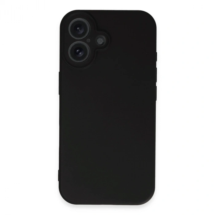 HERŞEYTREND İphone 16 Kılıf First Silikon - Siyah