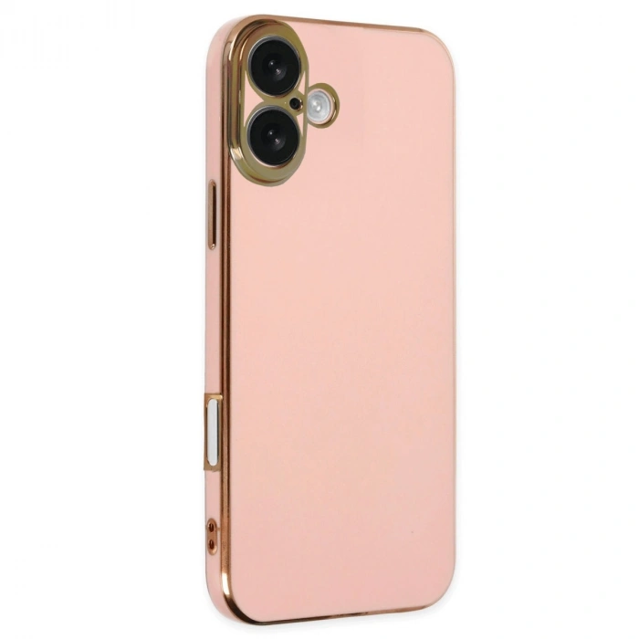 HERŞEYTREND İphone 16 Kılıf Volet Silikon - Pembe