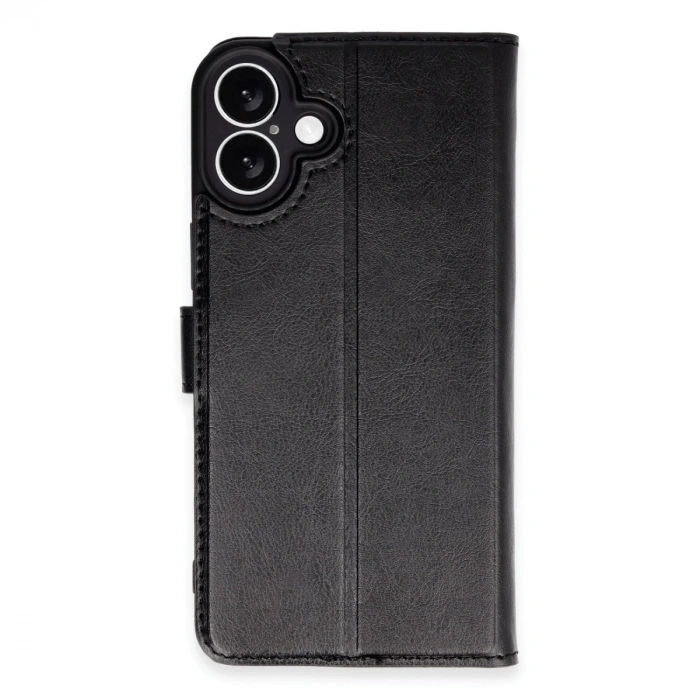 HERŞEYTREND İphone 16 Plus Kılıf Trend S Plus Kapaklı Kılıf - Siyah