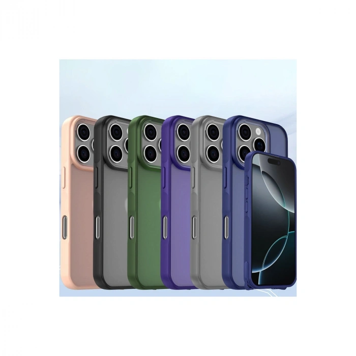 HERŞEYTREND İphone 16 Pro Kılıf Elegant Kapak - Siyah