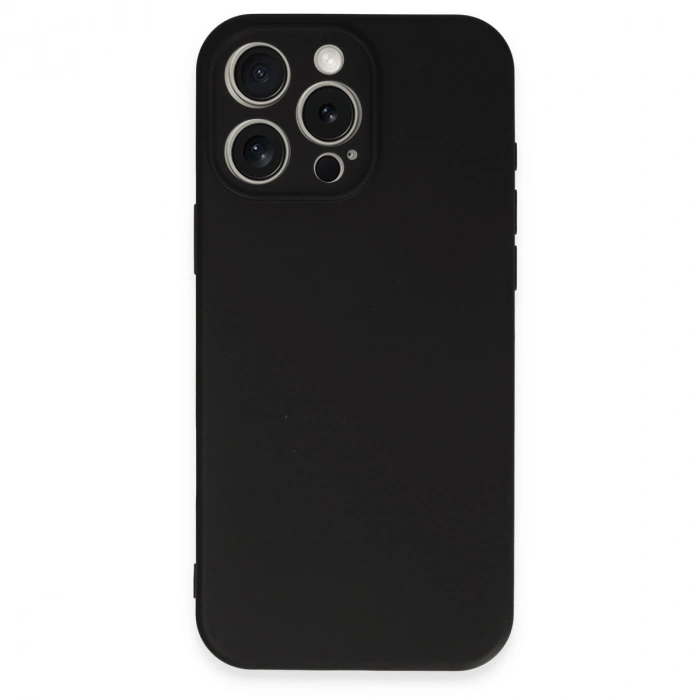 HERŞEYTREND İphone 16 Pro Kılıf First Silikon - Siyah