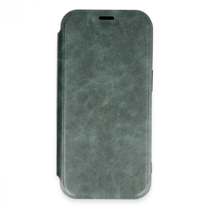 HERŞEYTREND İphone 16 Pro Kılıf Flip Cover - Koyu Yeşil