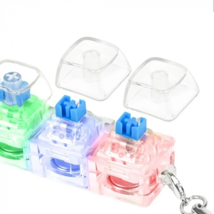 HERŞEYTREND Işıklı Klavye Tuşu Switch Anahtarlık