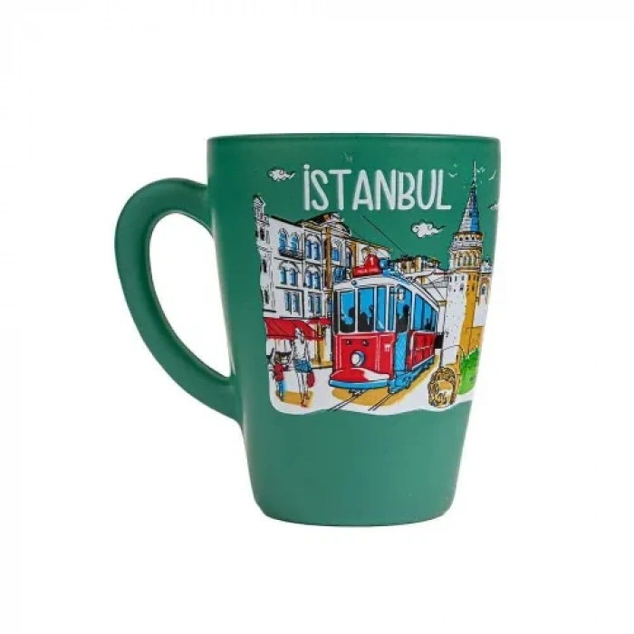 HERŞEYTREND İstanbul Temalı Cam Kupa Bardak