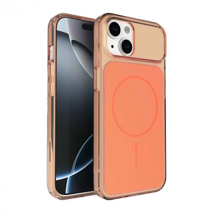 HERŞEYTREND Joko Apple İphone 14 Bruma Magsafe Kapak - Turuncu