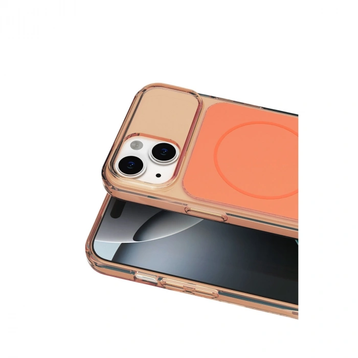 HERŞEYTREND Joko Apple İphone 14 Bruma Magsafe Kapak - Turuncu