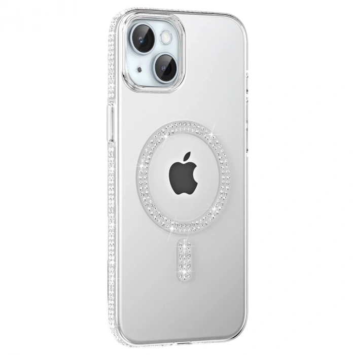 HERŞEYTREND Joko Apple İphone 14 Move Taşlı Magsafe Kapak - Natural Grey